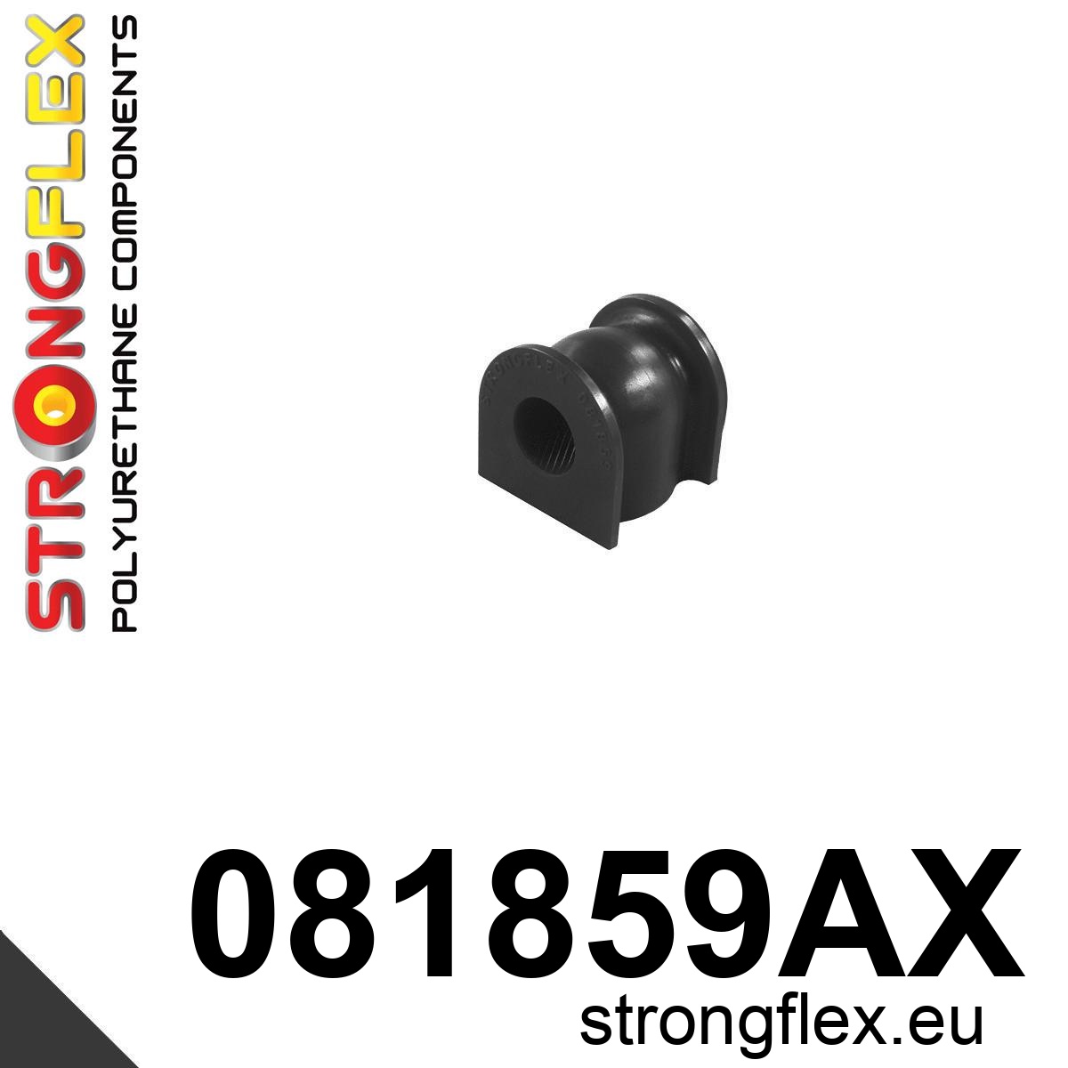 Strongflex Honda Voorste stabilisatorrubber SPORT – 081859AX ZWART 1 Strongflex Honda Voorste stabilisatorrubber SPORT – 081859AX ZWART