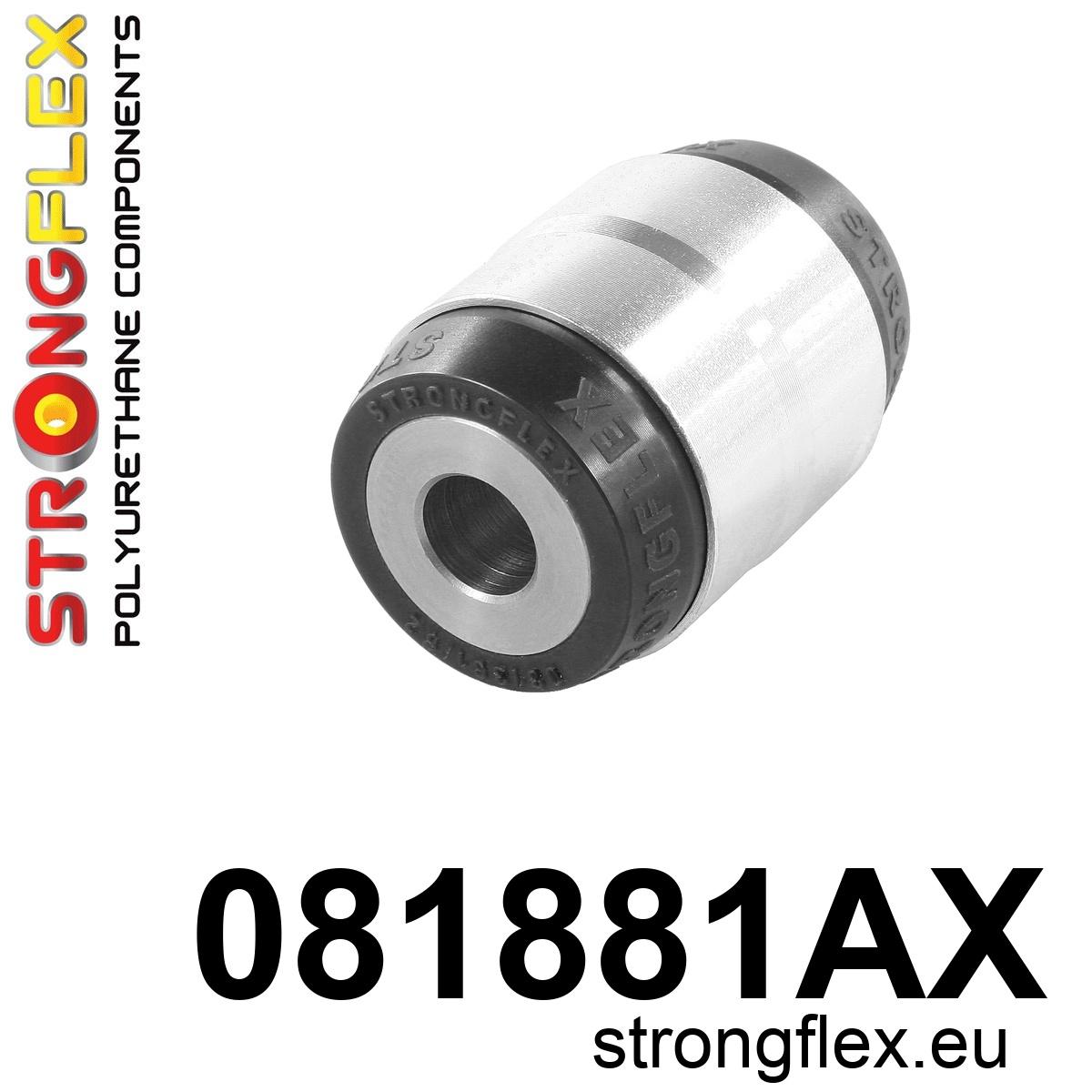 Strongflex Honda Achteras onderste draagarm – binnenste rubber SPORT – 081881AX ZWART 1 Strongflex Honda Achteras onderste draagarm – binnenste rubber SPORT – 081881AX ZWART