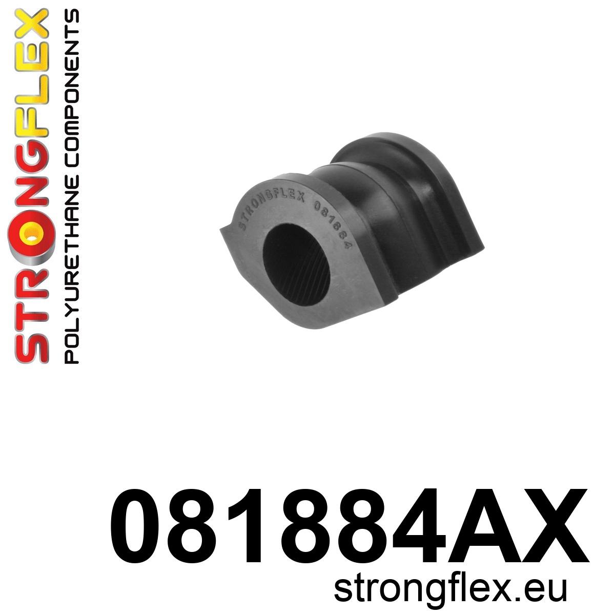 Strongflex Honda Voorste stabilisatorrubber SPORT – 081884AX ZWART 1 Strongflex Honda Voorste stabilisatorrubber SPORT – 081884AX ZWART
