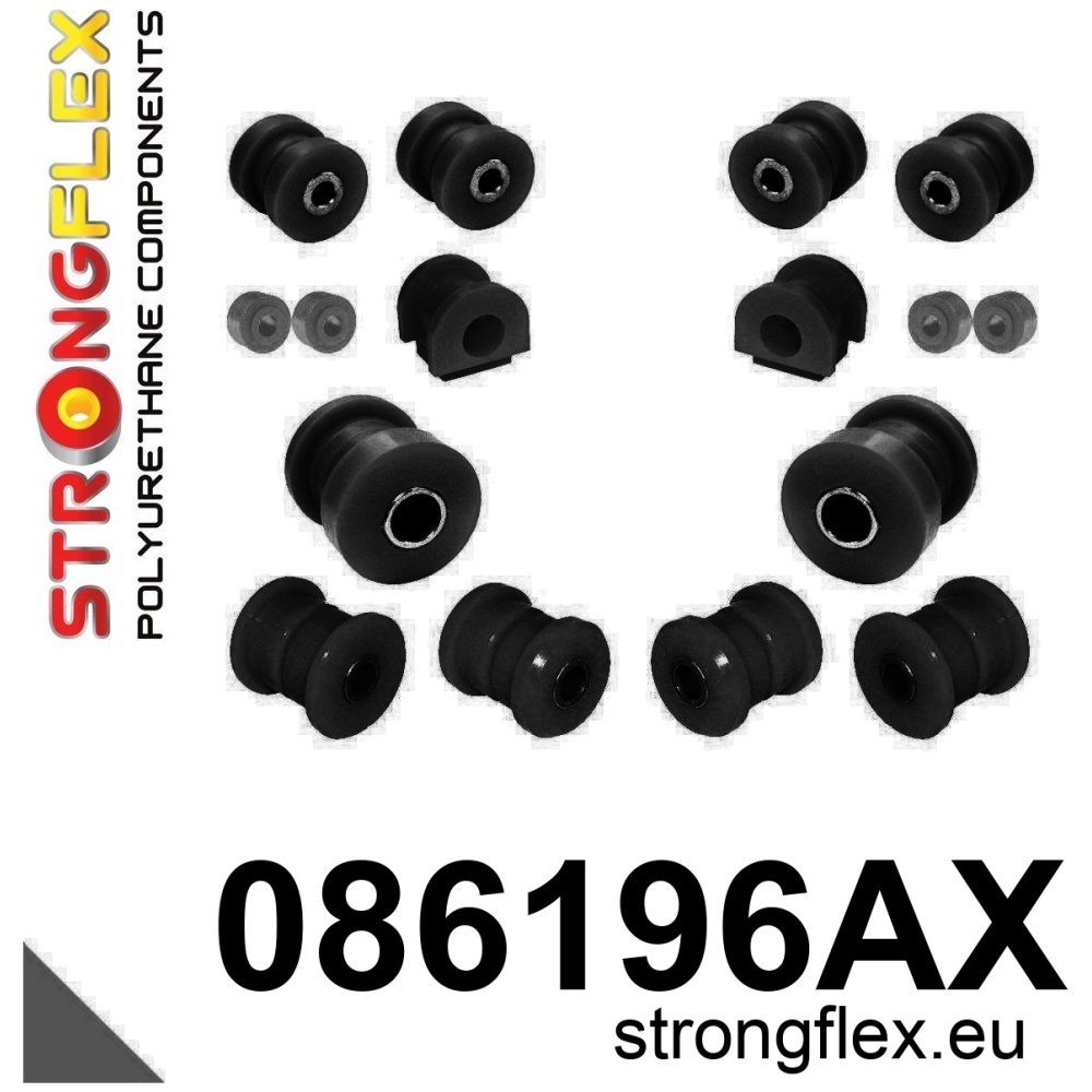 Strongflex Acura Voorste ophangrubberset SPORT – 086196AX ZWART
