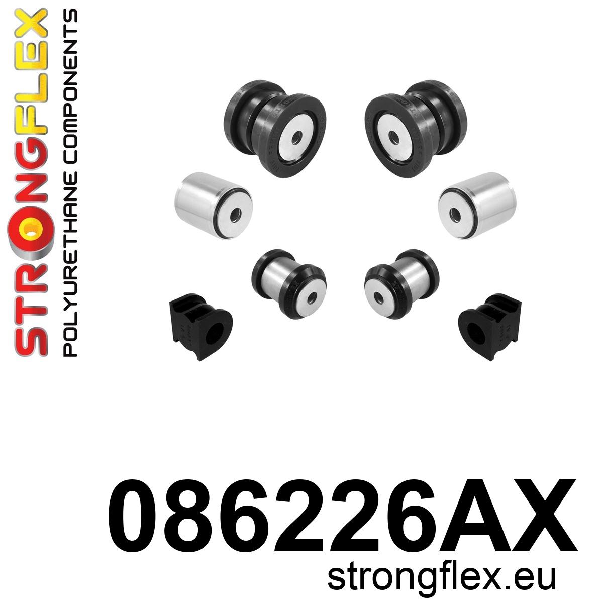 Strongflex Honda Voorste ophangrubberset SPORT – 086226AX ZWART 1 Strongflex Honda Voorste ophangrubberset SPORT – 086226AX ZWART