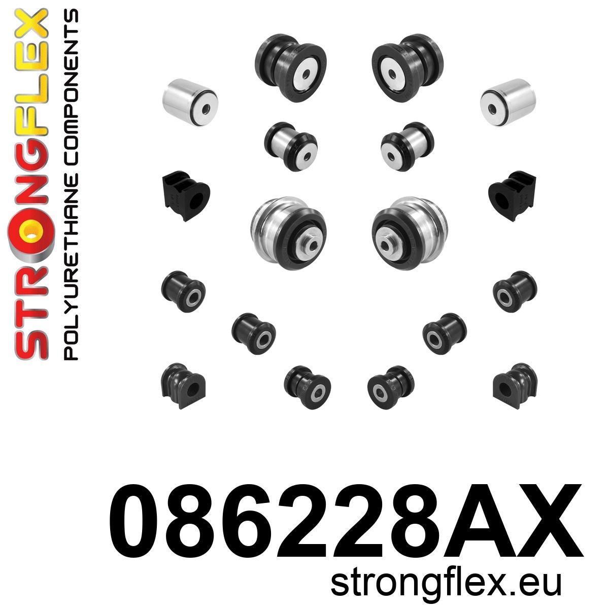 Strongflex Honda Kit complet de silentblocs de suspension SPORT – 086228AX NOIR 1 Strongflex Honda Kit complet de silentblocs de suspension SPORT – 086228AX NOIR