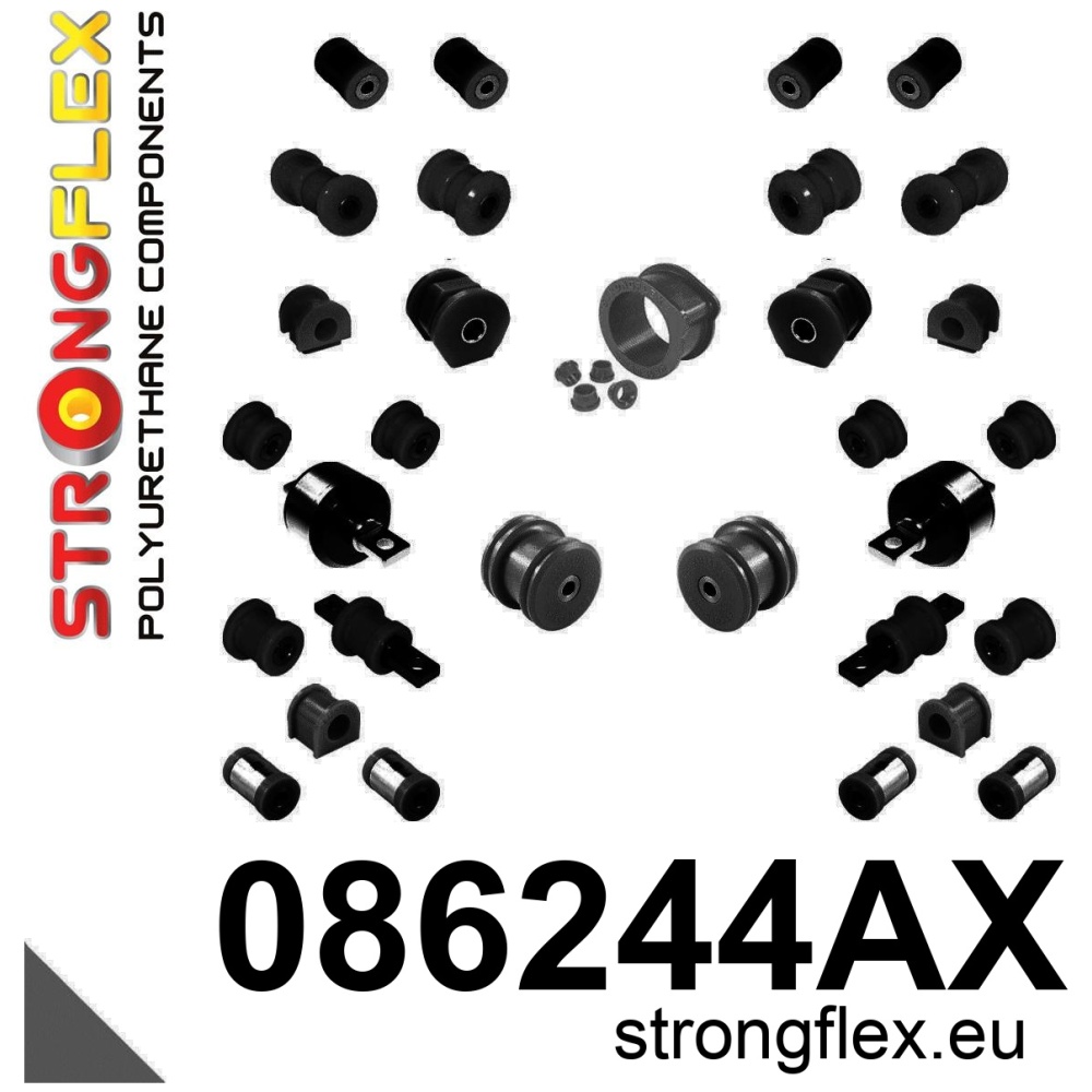Strongflex Honda Complete ophangrubberset SPORT – 086244AX ZWART