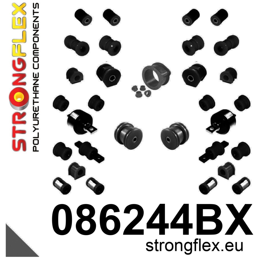 Strongflex Honda Complete ophangrubberset – 086244BX ZWART