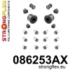 Strongflex Honda Complete ophangrubberset SPORT – 086253AX ZWART
