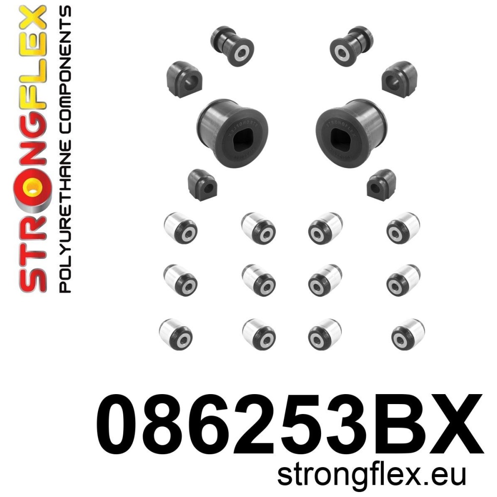 Strongflex Honda Complete ophangrubberset – 086253BX ZWART