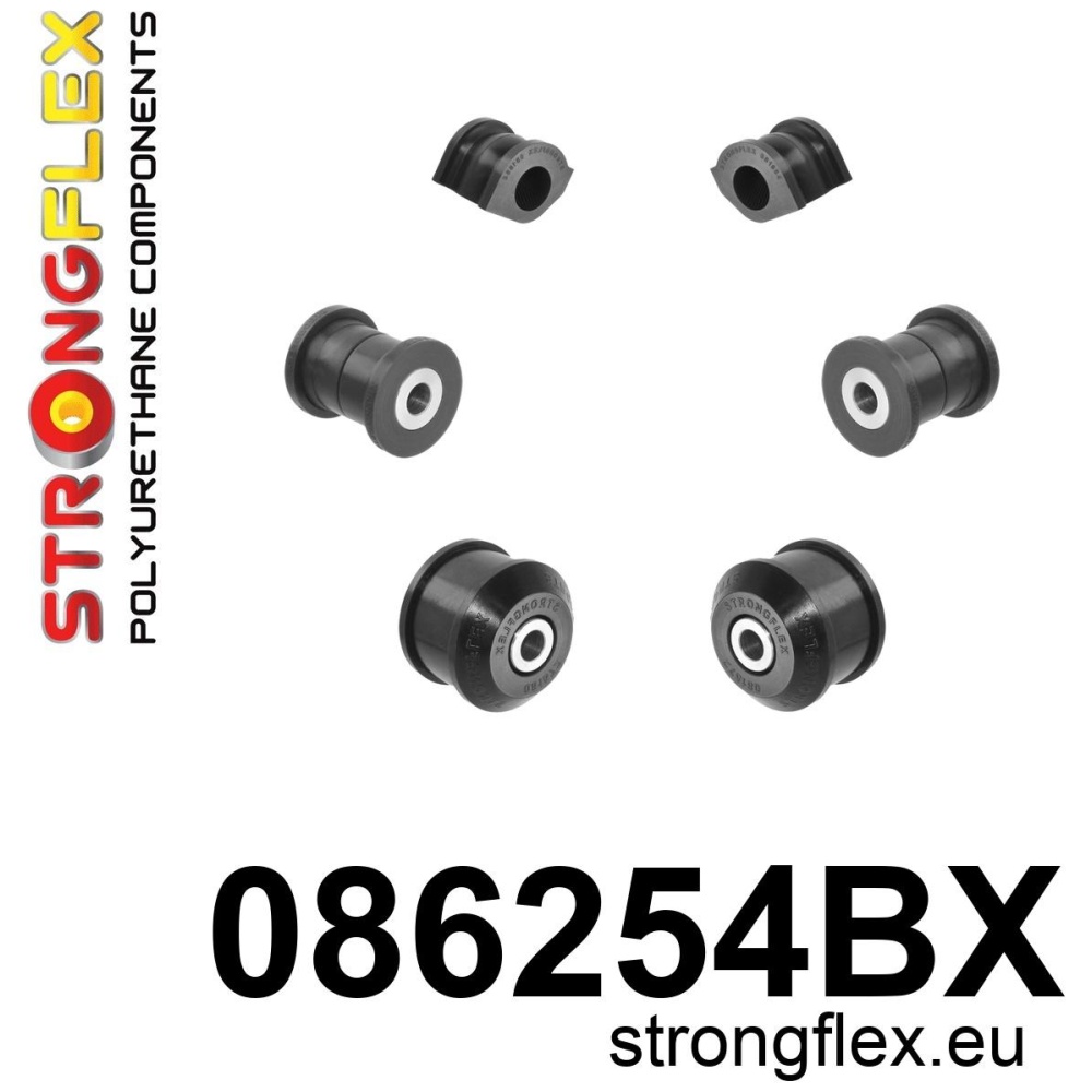 Strongflex Honda Kit de silentblocs de suspension avant – 086254BX NOIR