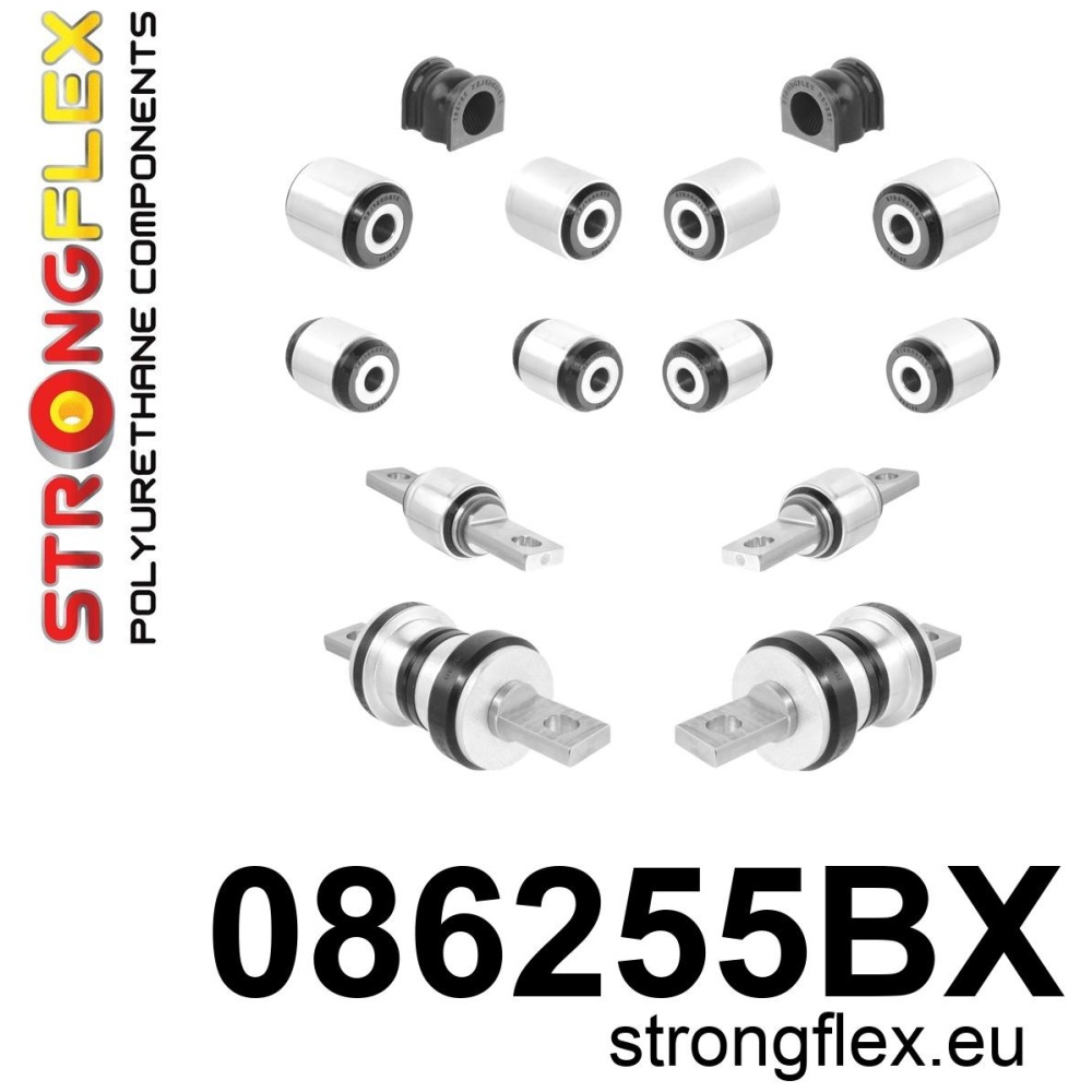 Strongflex Honda Achterste ophangrubberset – 086255BX ZWART