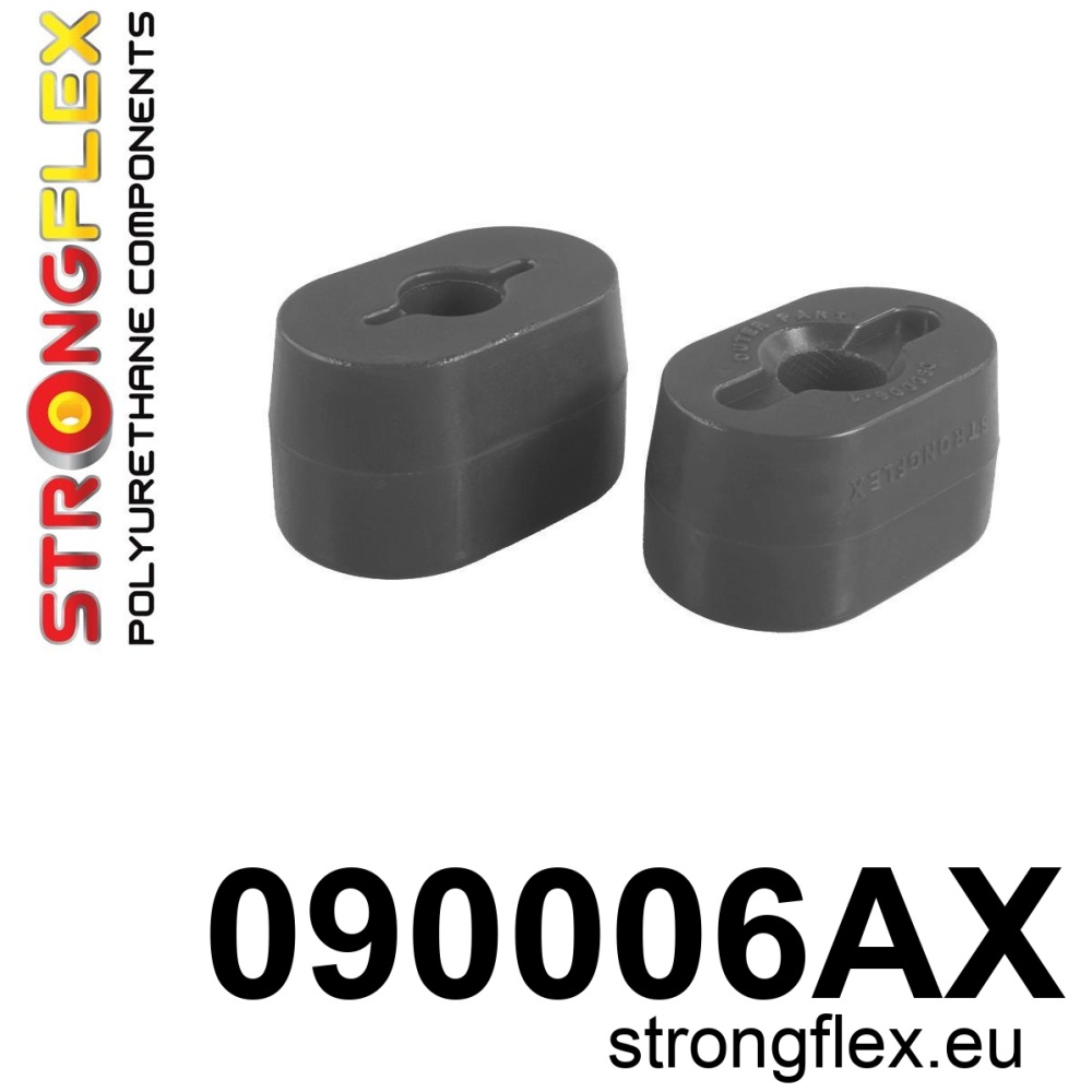 Strongflex Kia Gearbox mount dog bone SPORT – 090006AX ZWART