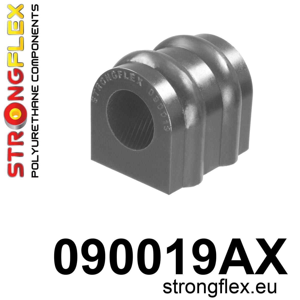 Strongflex Hyundai Voorste stabilisatorrubber SPORT – 090019AX ZWART 1 Strongflex Hyundai Voorste stabilisatorrubber SPORT – 090019AX ZWART