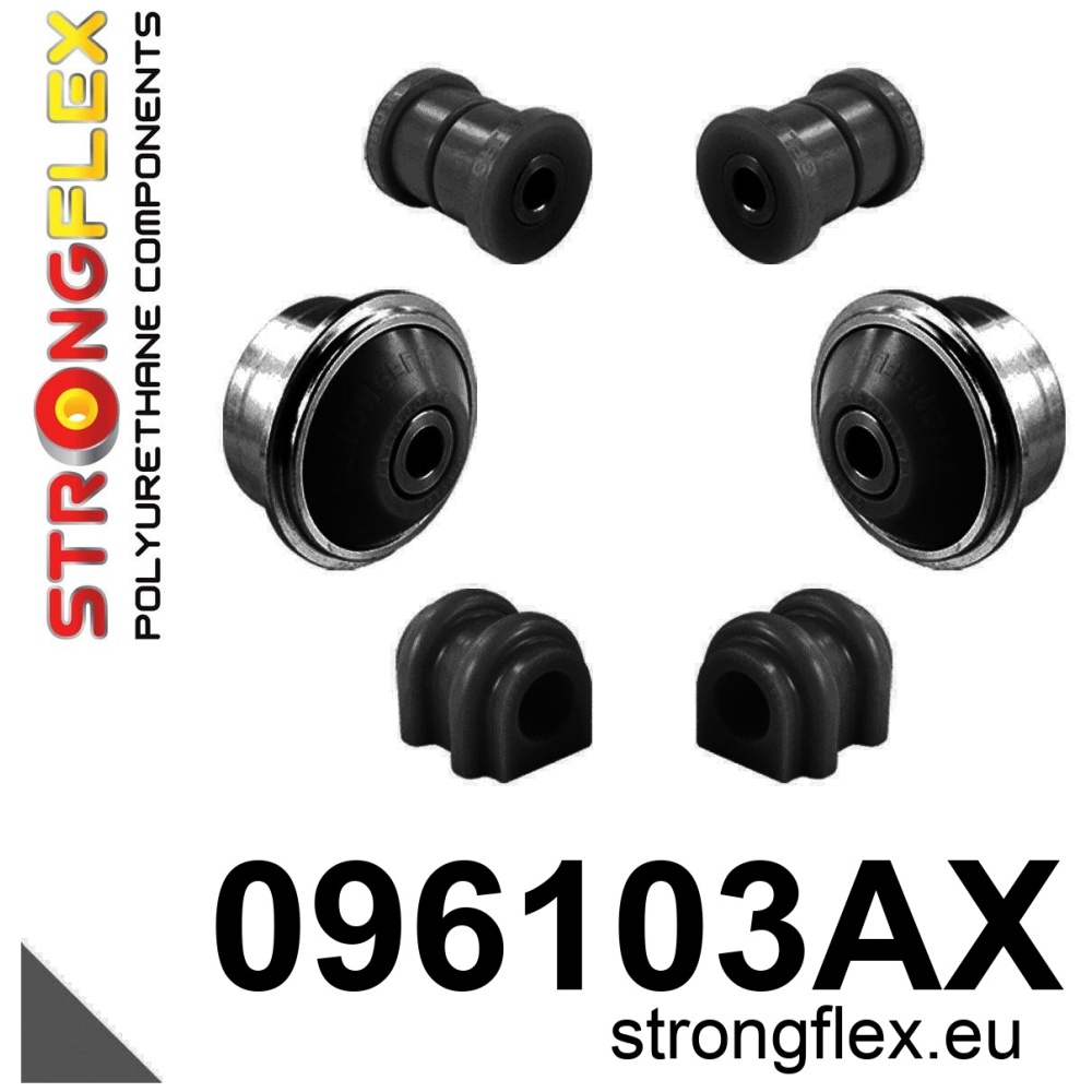 Strongflex Hyundai Voorste ophangrubberset SPORT – 096103AX ZWART