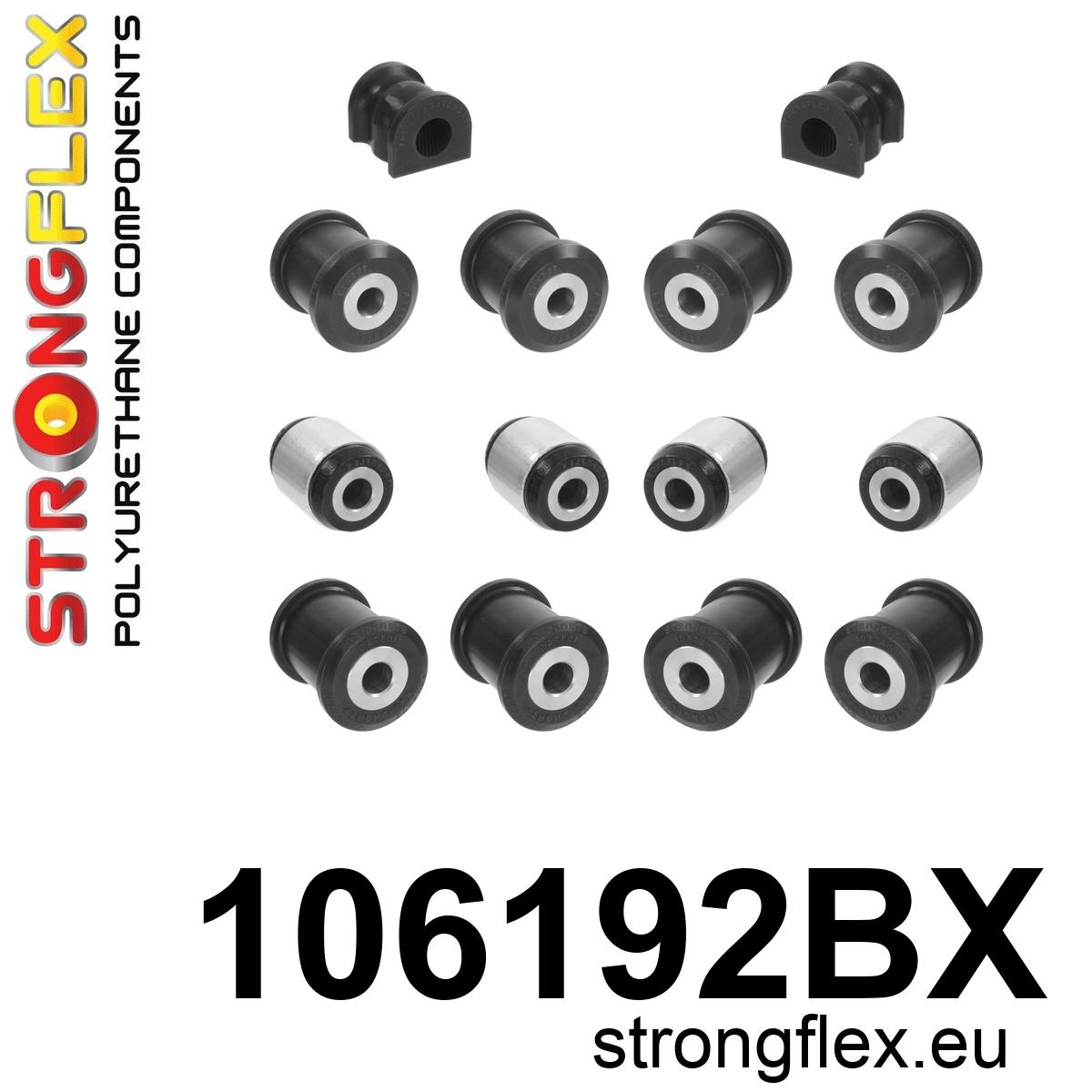 Strongflex Mazda Achterste ophangrubberset – 106192BX ZWART 1 Strongflex Mazda Achterste ophangrubberset – 106192BX ZWART