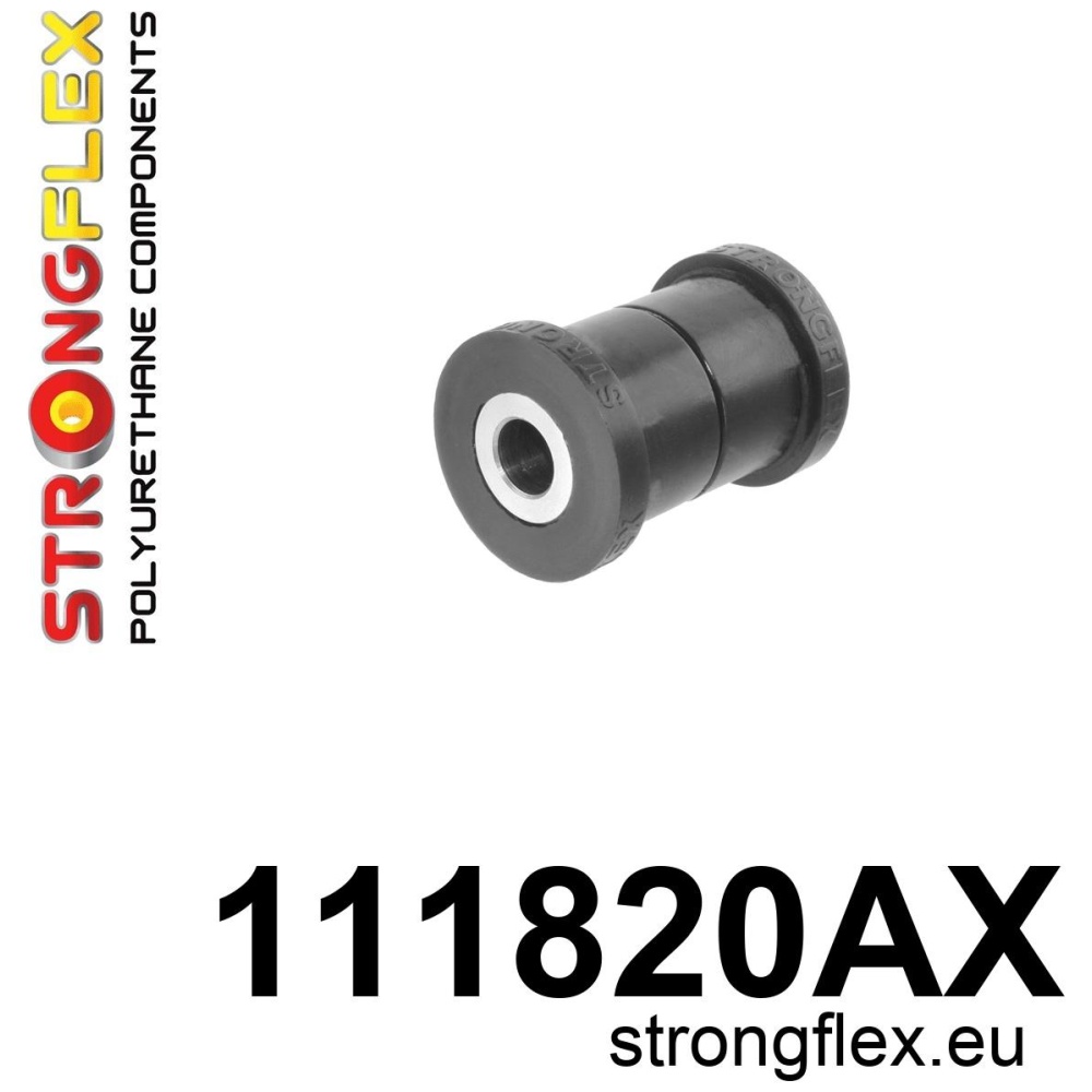 Strongflex Mercedes Achterste track draagarm - binnenste rubber 33mm SPORT – 111820AX ZWART