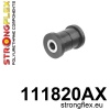Strongflex Mercedes Achterste track draagarm - binnenste rubber 33mm SPORT – 111820AX ZWART