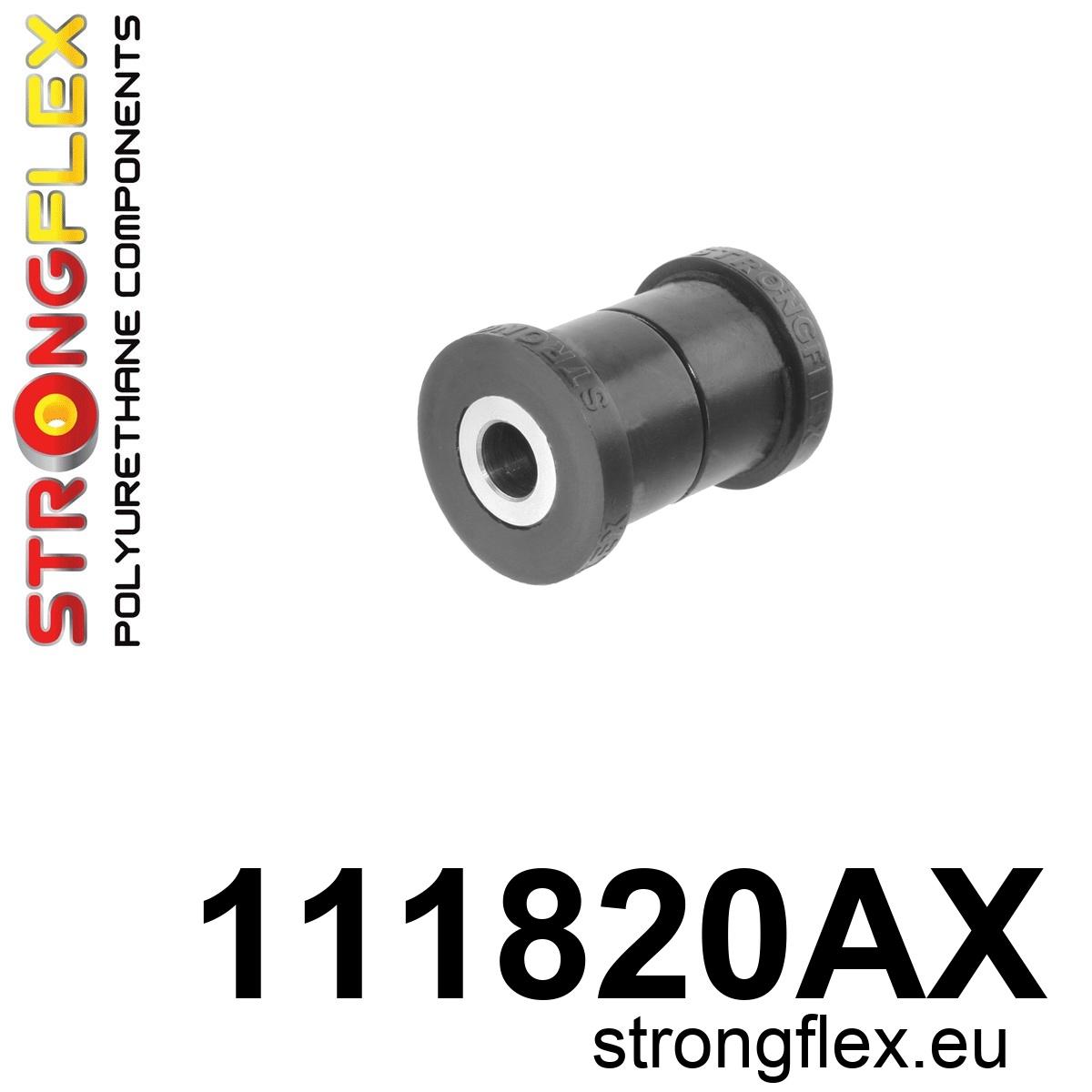 Strongflex Mercedes Achterste track draagarm - binnenste rubber 33mm SPORT – 111820AX ZWART 1 Strongflex Mercedes Achterste track draagarm - binnenste rubber 33mm SPORT – 111820AX ZWART