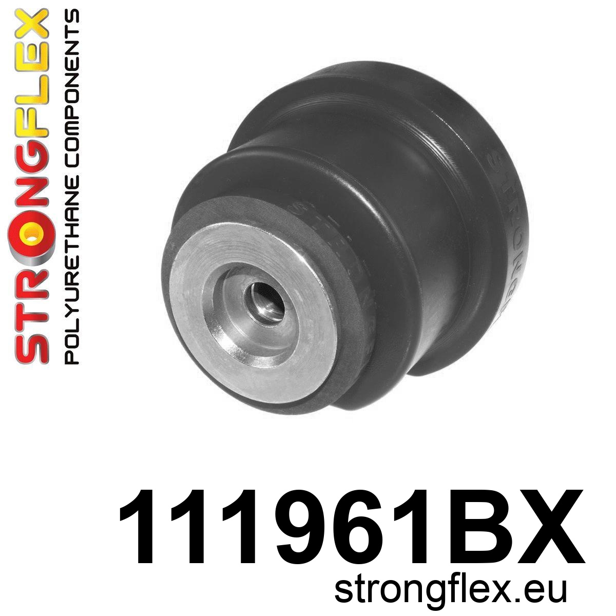 Strongflex Mercedes Achterste subframe - voorste rubber – 111961BX ZWART 1 Strongflex Mercedes Achterste subframe - voorste rubber – 111961BX ZWART