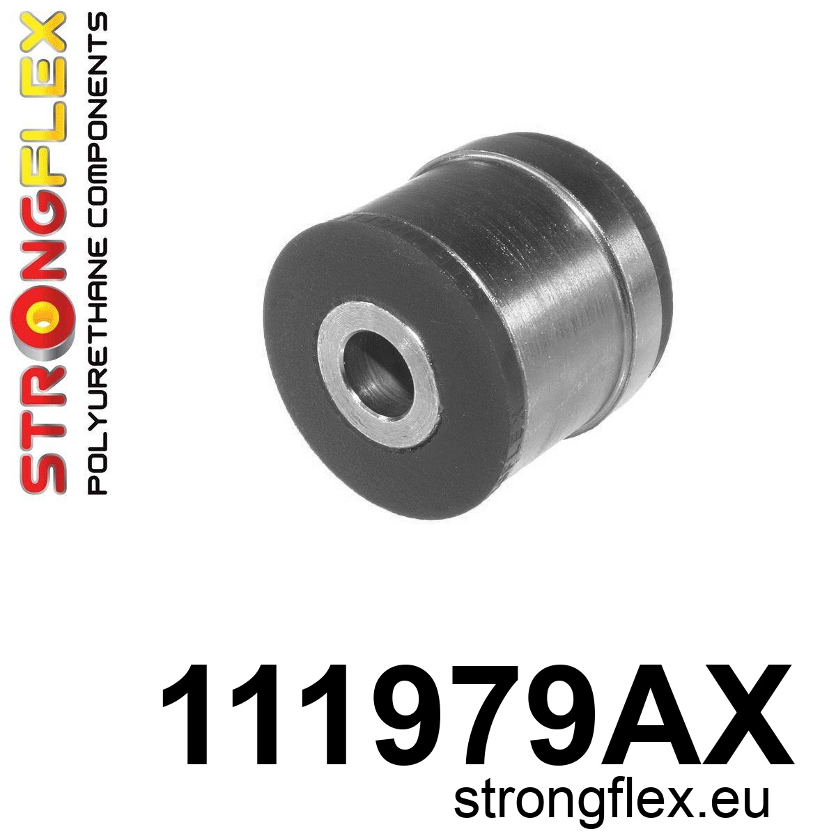 Strongflex Mercedes Bras de suspension arrière – silentbloc intérieur SPORT – 111979AX NOIR 1 Strongflex Mercedes Bras de suspension arrière – silentbloc intérieur SPORT – 111979AX NOIR