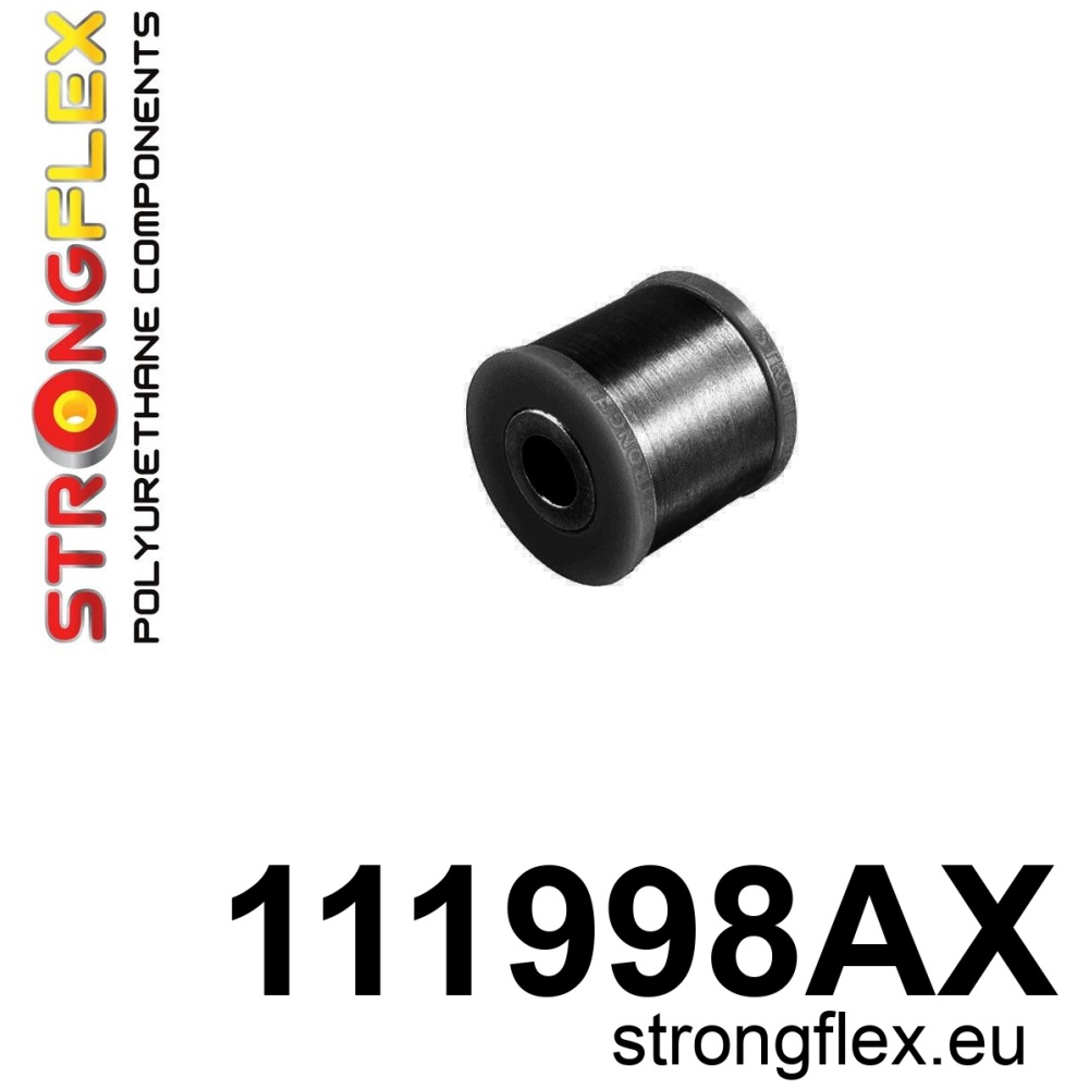 Strongflex Mercedes Achteras onderste draagarm – binnenste rubber SPORT – 111998AX ZWART