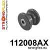 Strongflex Mercedes Achterste differentieel steun - voorste rubber SPORT – 112008AX ZWART