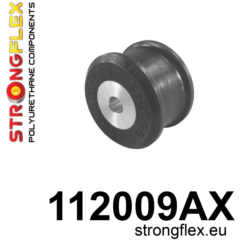 Strongflex Mercedes Achterste differentieel steun - achterste rubber SPORT – 112009AX ZWART