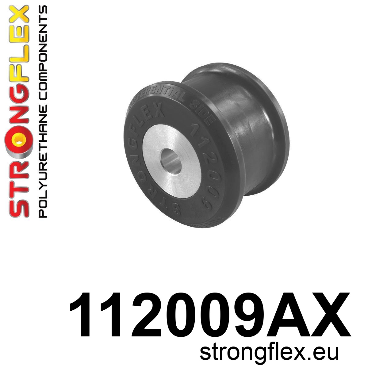Strongflex Mercedes Achterste differentieel steun - achterste rubber SPORT – 112009AX ZWART 1 Strongflex Mercedes Achterste differentieel steun - achterste rubber SPORT – 112009AX ZWART