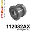 Strongflex Mercedes Achterste subframe rubberset SPORT – 116266AX ZWART