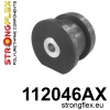 Strongflex Mercedes Achterste crossmember – voorste rubber 85mm SPORT – 112046AX ZWART