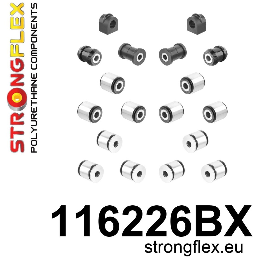 Strongflex Mercedes Achterste ophangrubberset – 116226BX ZWART