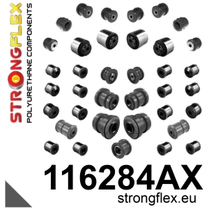 Strongflex Mercedes C-Klasse / CLC / CLK Voorwielophanging – voorrubber SPORT ZWART – 111966AX