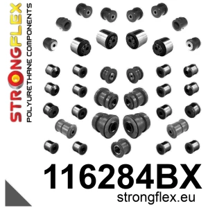 Strongflex Mercedes C-Klasse / CLC / CLK Voorwielophanging – voorrubber SPORT ZWART – 111966AX