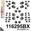 Strongflex Mercedes Complete polyurethaan ophangrubberset – 116295BX ZWART