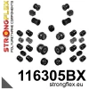 Strongflex Mercedes Complete polyurethaan ophangrubberset – 116305BX ZWART
