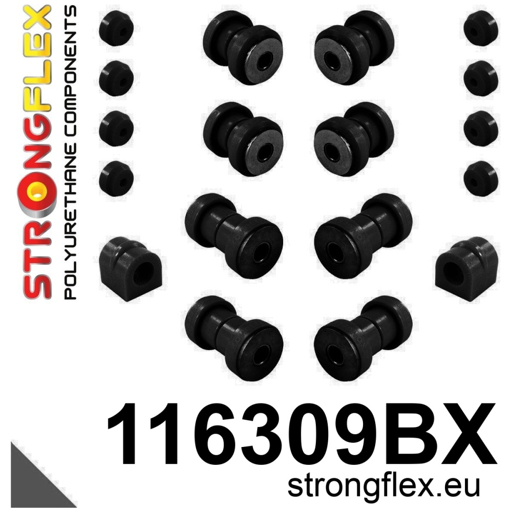 Strongflex Mercedes Voorste ophangrubberset – 116309BX ZWART