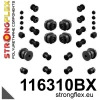 Strongflex Mercedes Complete polyurethaan ophangrubberset – 116310BX ZWART