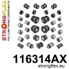 Strongflex Mercedes Complete ophangrubberset SPORT – 116314AX ZWART