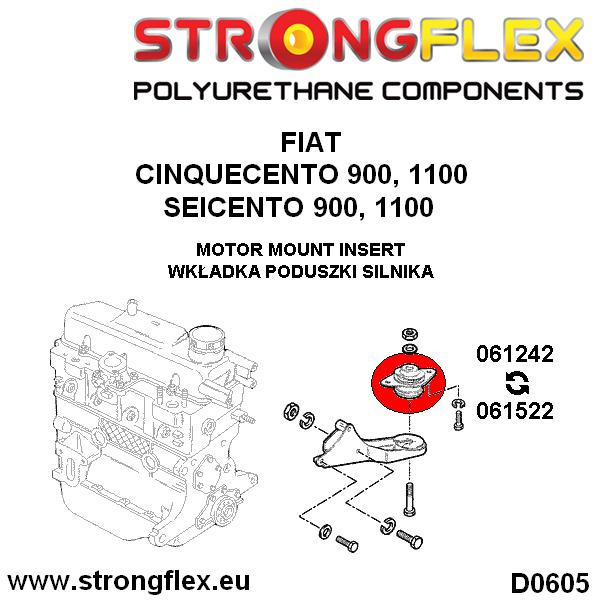 Strongflex Fiat Cinquecento / Seicento Inzet Motorophanging – 061242B 5 Strongflex Fiat Cinquecento / Seicento Inzet Motorophanging – 061242B - Afbeelding 5