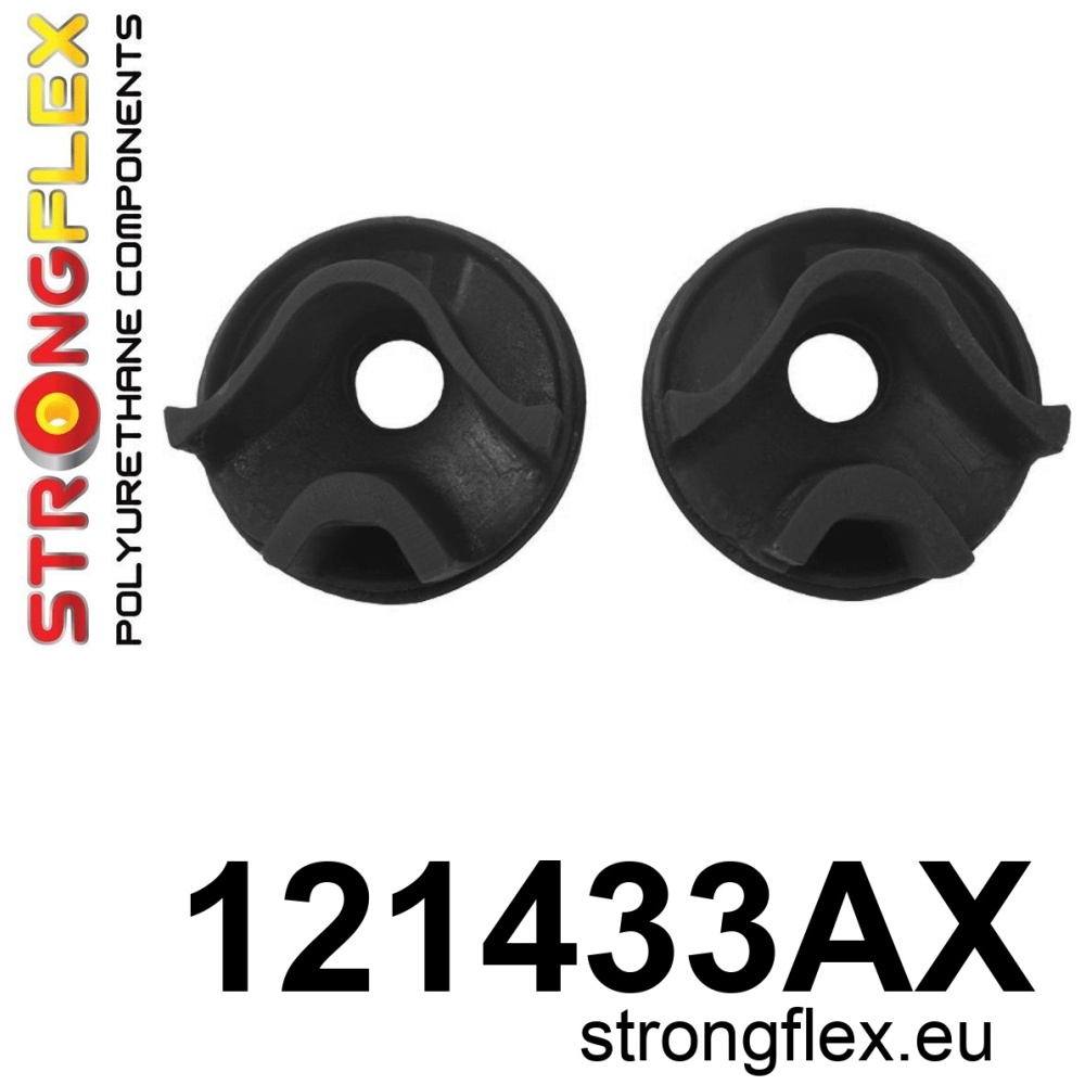 Strongflex Mitsubishi Engine mount inserts SPORT – 121433AX ZWART