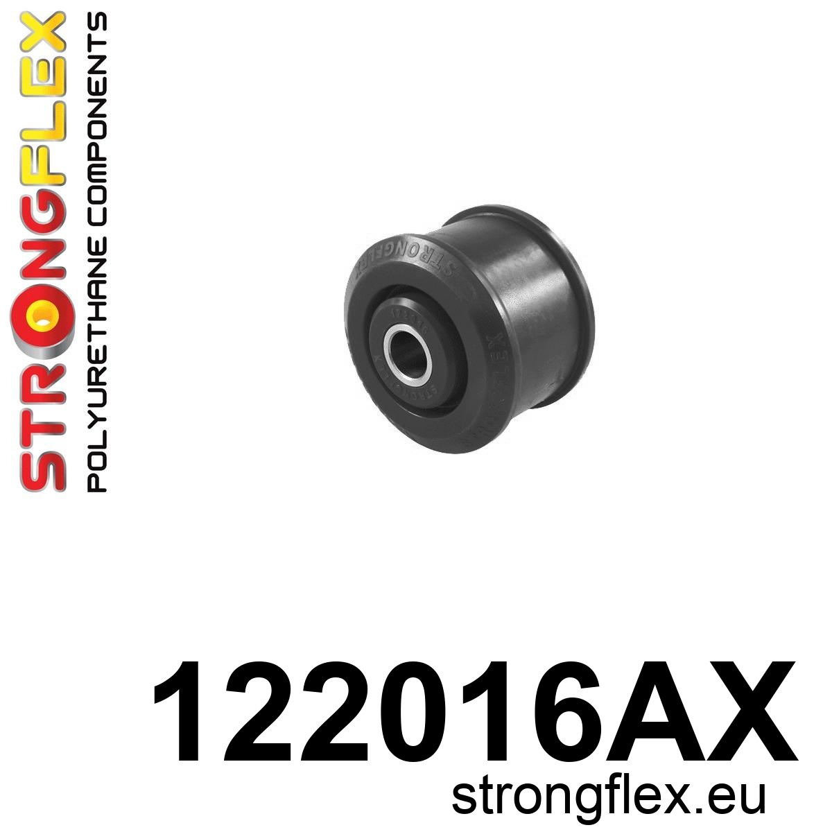 Strongflex Mitsubishi Front engine mount – lower SPORT – 122016AX ZWART 1 Strongflex Mitsubishi Front engine mount – lower SPORT – 122016AX ZWART