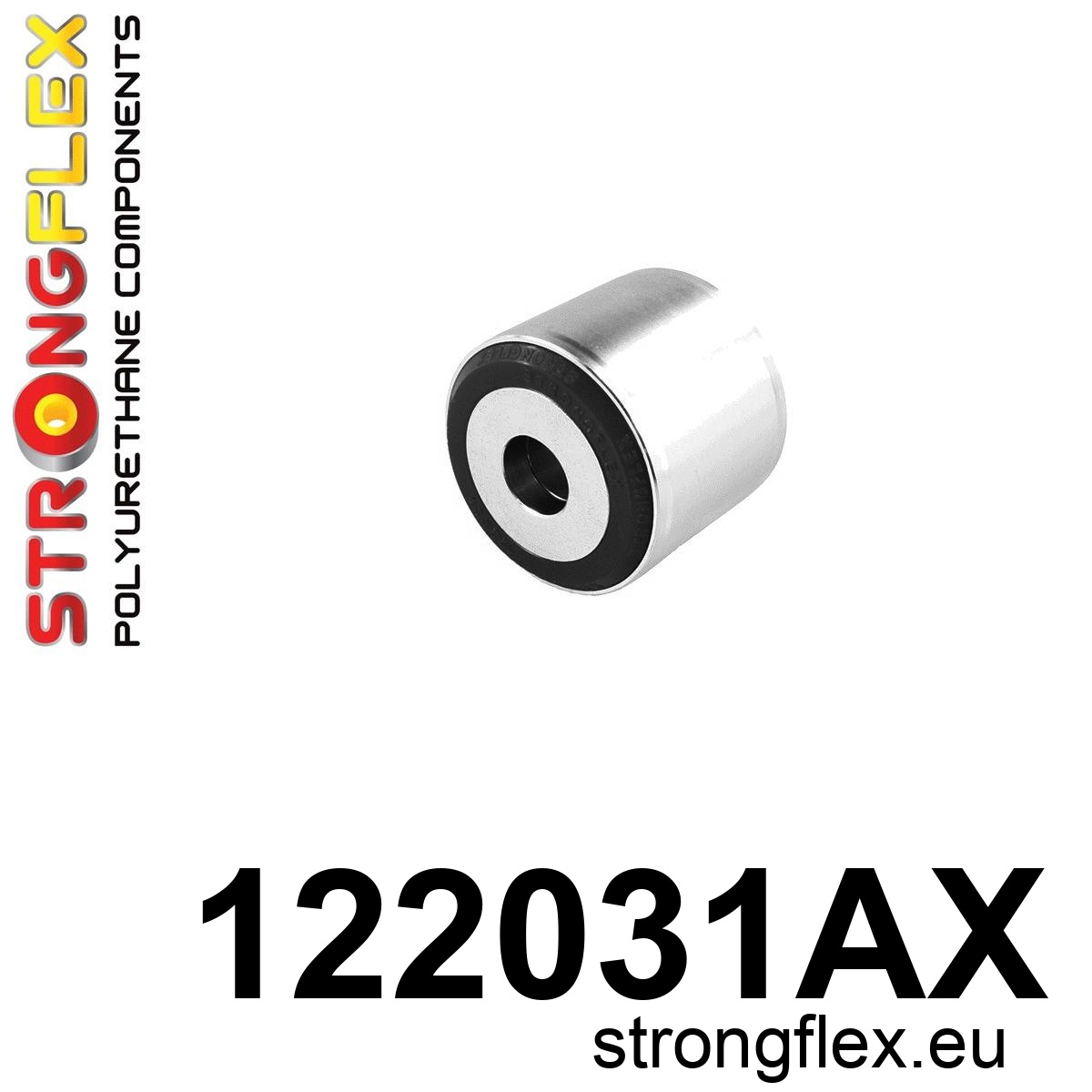 Strongflex Dodge Voorste draagarm – achterste rubber SPORT – 122031AX ZWART 1 Strongflex Dodge Voorste draagarm – achterste rubber SPORT – 122031AX ZWART