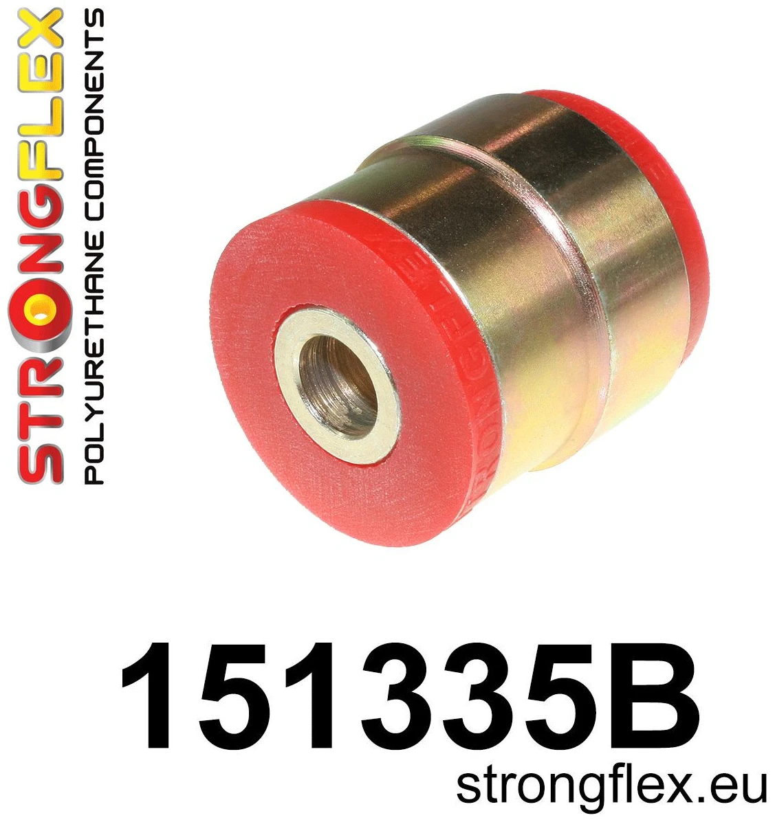 Strongflex Renault Vooras onderste draagarm rubber – 151335BX ZWART 2 Strongflex Renault Vooras onderste draagarm rubber – 151335BX ZWART - Afbeelding 2