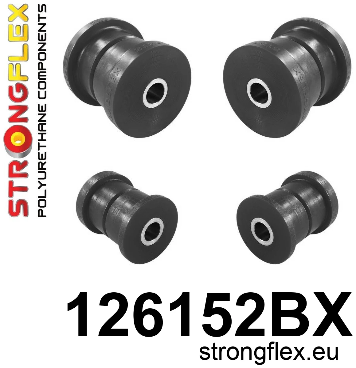 Strongflex Dodge Achterste subframe rubberset – 126152BX ZWART 2 Strongflex Dodge Achterste subframe rubberset – 126152BX ZWART – Image 2