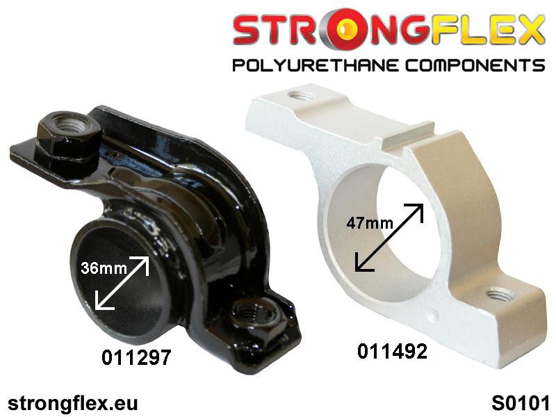 Strongflex Alfa Romeo 147 / 156 / GT Vorderachs-Querlenkerbuchse unten hinten – 011492B 3 Strongflex Alfa Romeo 147 / 156 / GT Vorderachs-Querlenkerbuchse unten hinten – 011492B