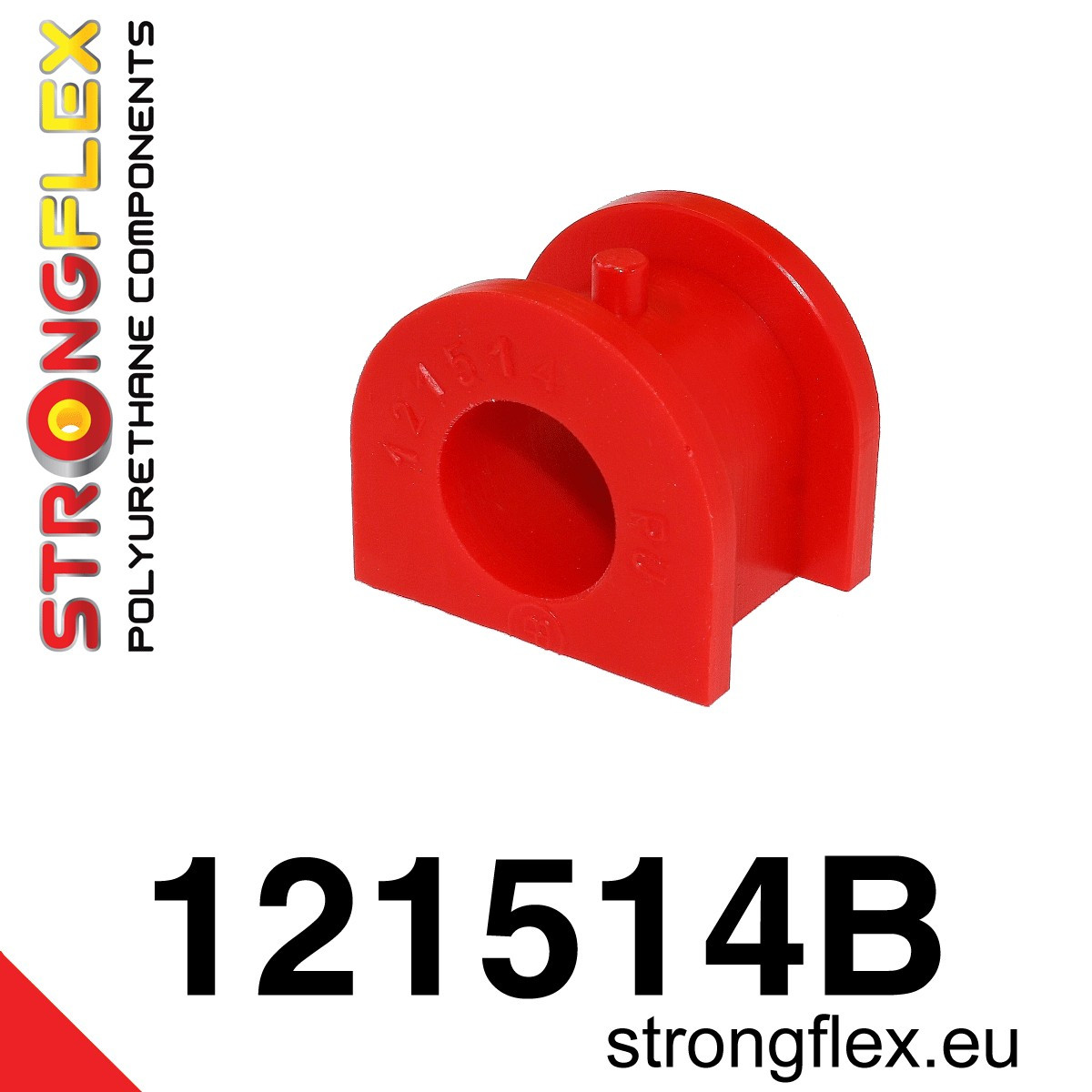 Strongflex Mitsubishi Voorste/achterste stabilisator rubber – 121514B 1 Strongflex Mitsubishi Voorste/achterste stabilisator rubber – 121514B