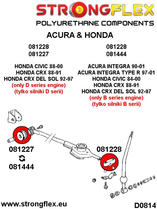 Strongflex Acura / Honda Versnellingspook stabilisator rubber 39mm – 081444B 3 Strongflex Acura / Honda Versnellingspook stabilisator rubber 39mm – 081444B – Bild 3