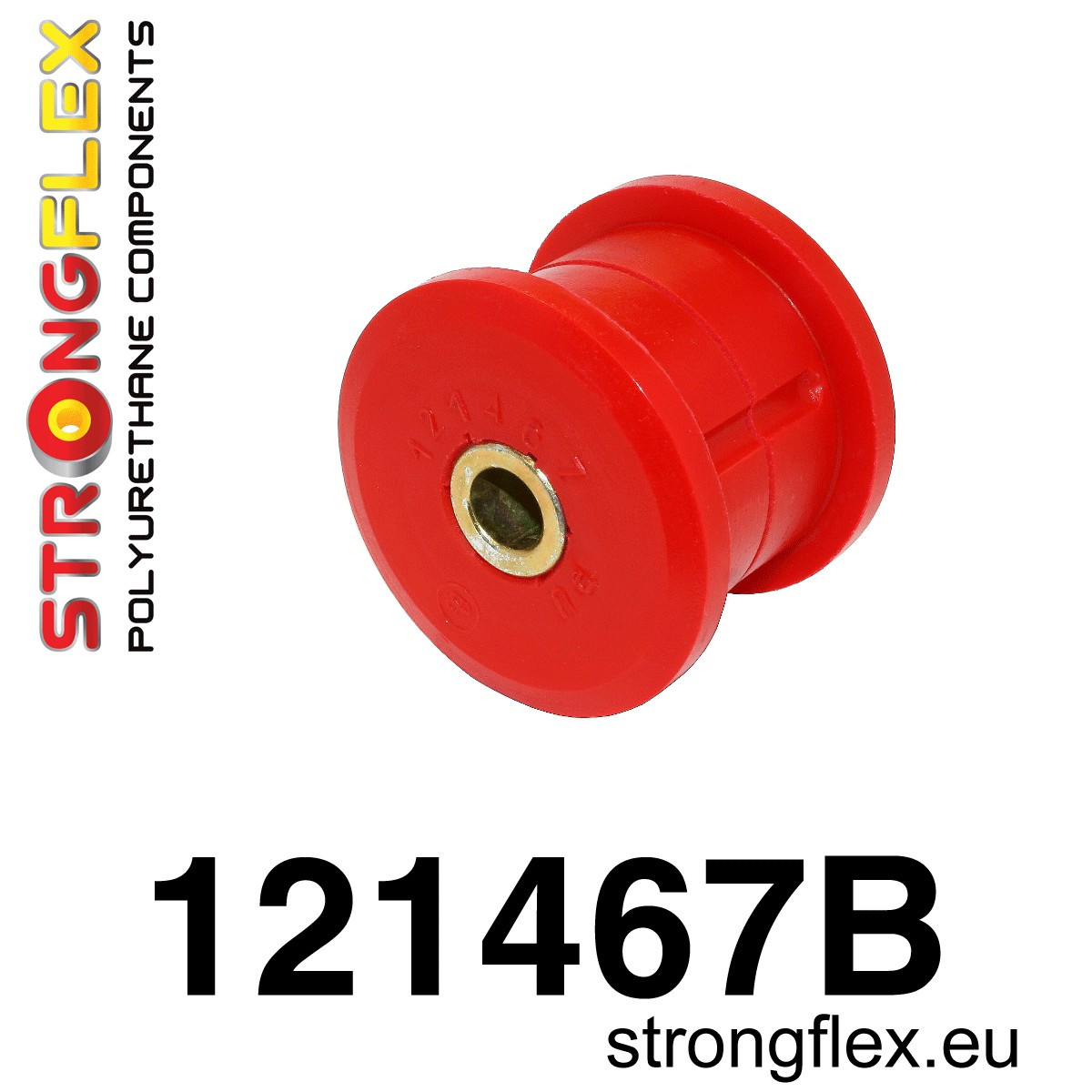 Strongflex Mitsubishi Achterste onderste track draagarm binnenste rubber 52mm – 121467B 1 Strongflex Mitsubishi Achterste onderste track draagarm binnenste rubber 52mm – 121467B