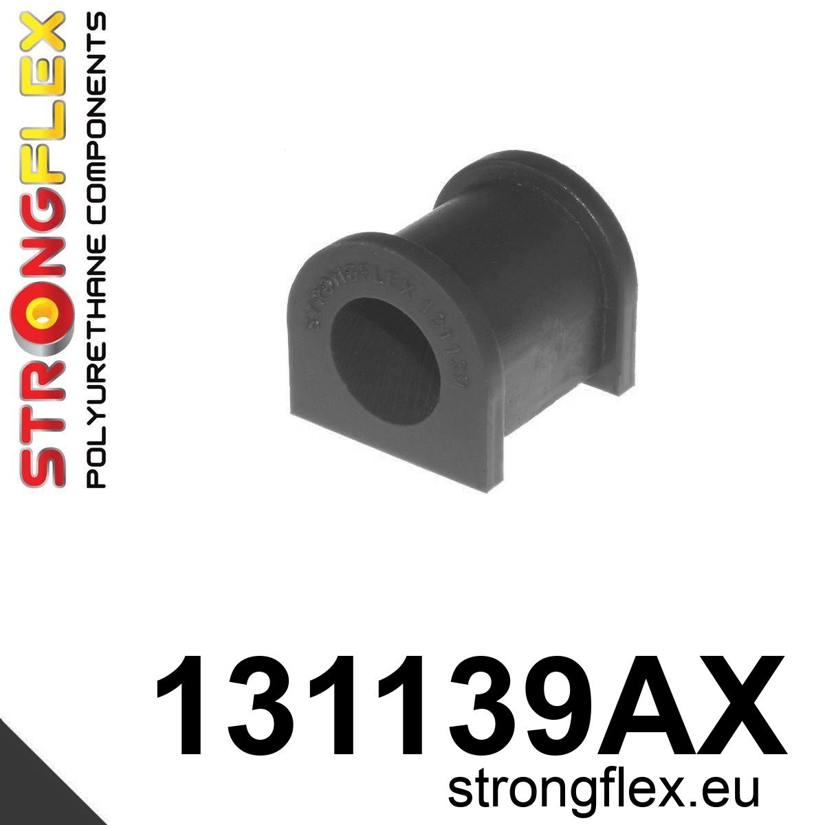 Strongflex Opel Vauxhall Voorste stabilisatorrubber SPORT – 131139AX ZWART 1 Strongflex Opel Vauxhall Voorste stabilisatorrubber SPORT – 131139AX ZWART