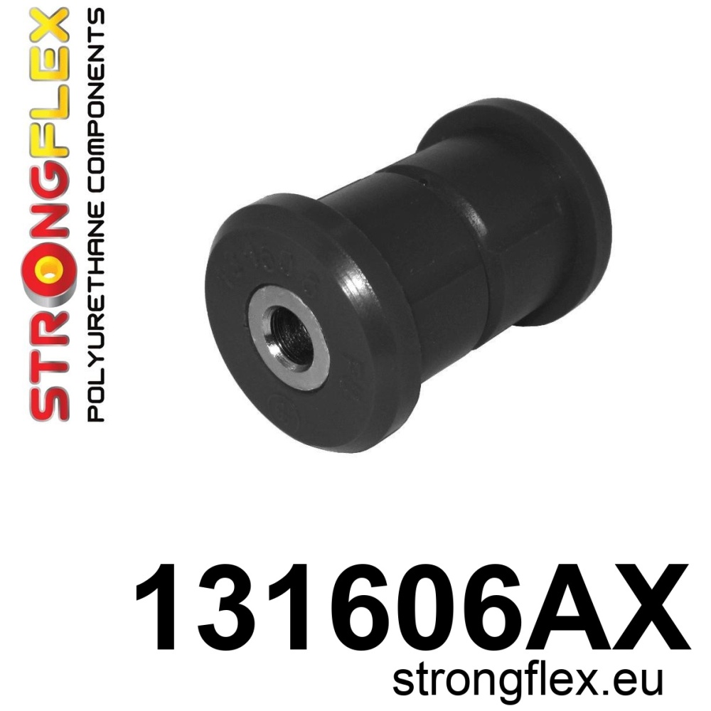 Strongflex Opel Vauxhall Achterste spoorstang naar chassis rubberes SPORT – 131606AX ZWART
