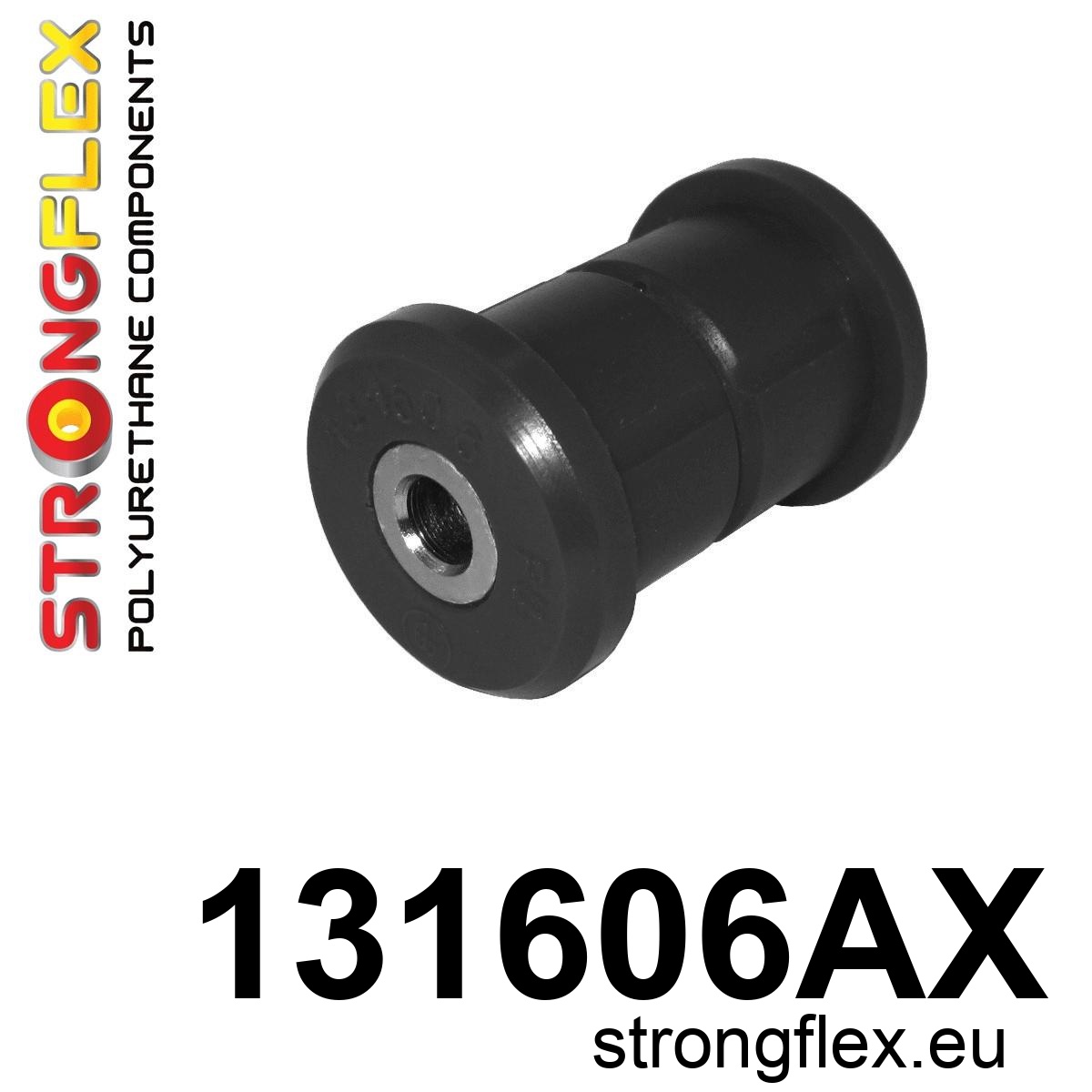 Strongflex Opel Vauxhall Achterste spoorstang naar chassis rubberes SPORT – 131606AX ZWART 1 Strongflex Opel Vauxhall Achterste spoorstang naar chassis rubberes SPORT – 131606AX ZWART