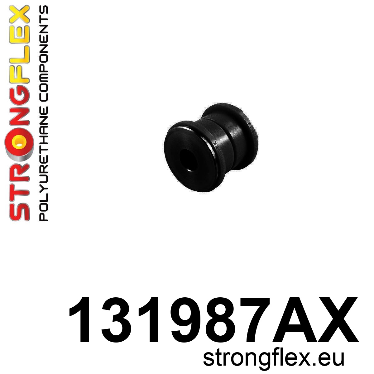 Strongflex Opel Vauxhall Achterste vertical draagarm rubber - bovenste SPORT – 131987AX ZWART 1 Strongflex Opel Vauxhall Achterste vertical draagarm rubber - bovenste SPORT – 131987AX ZWART