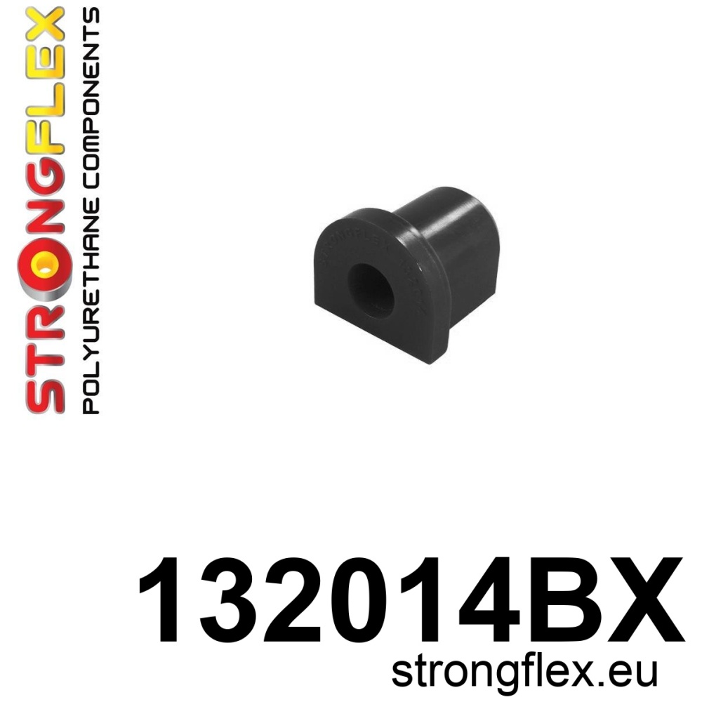 Strongflex Opel Vauxhall Voorste draagarm – achterste rubber – 132014BX ZWART